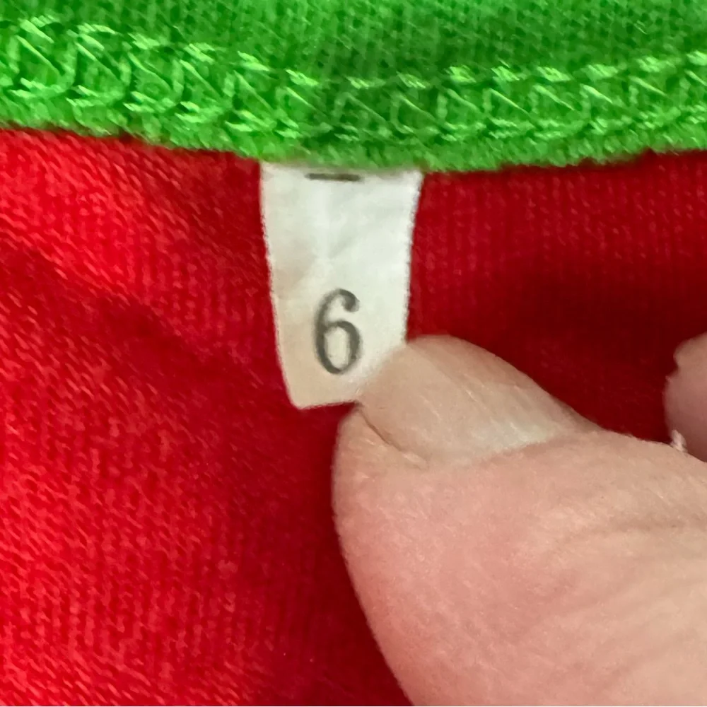 Christmas Holiday Elf Pajamas Kids Size 6